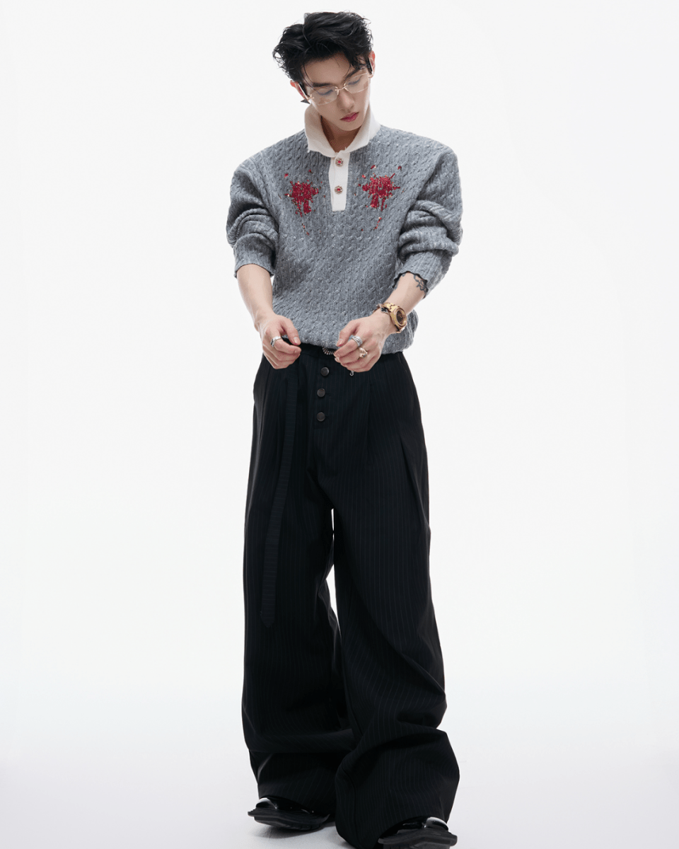 [ArguE CulturE] Garnet Bloom Knit Top na2250