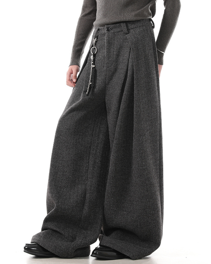 [BLANKIN] Muted Volume Wide Slacks na2284