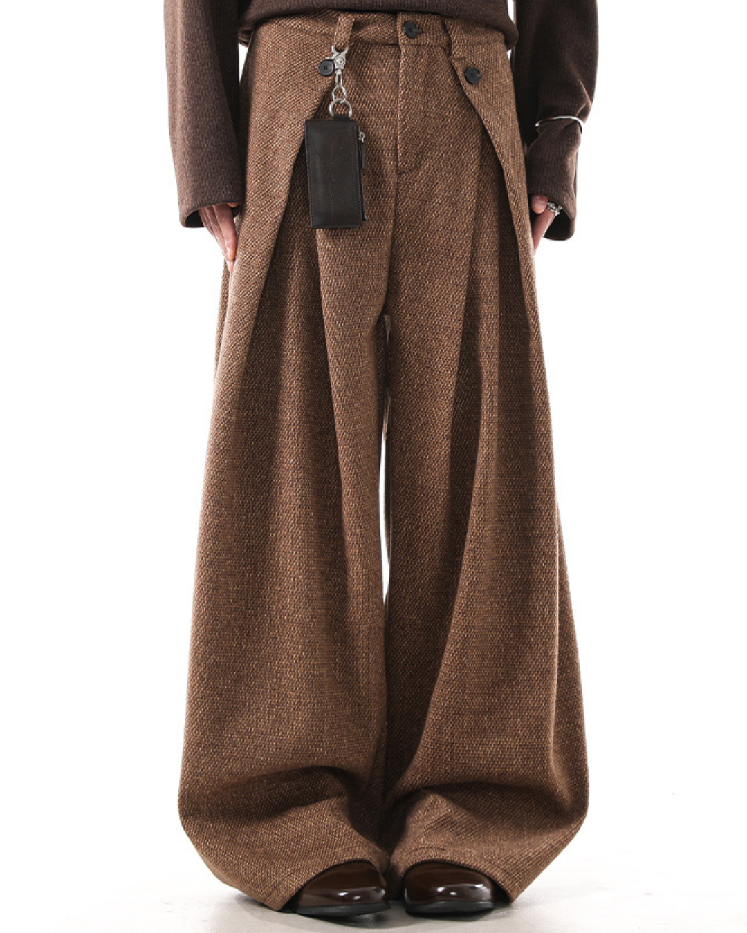 [BLANKIN] Crafted Volume Wide Slacks na2280