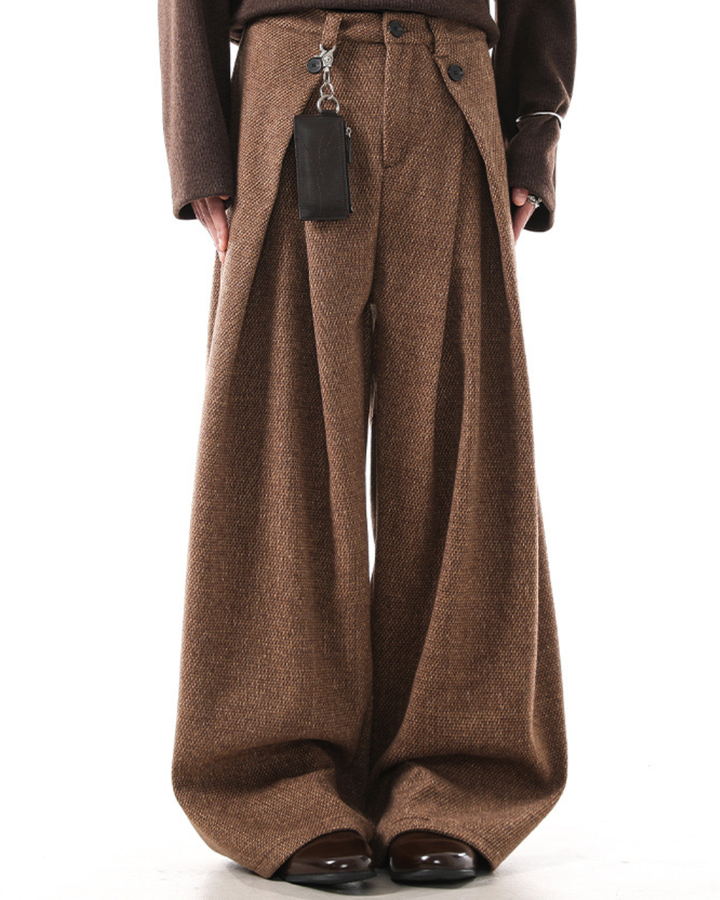 [BLANKIN] Crafted Volume Wide Slacks na2280