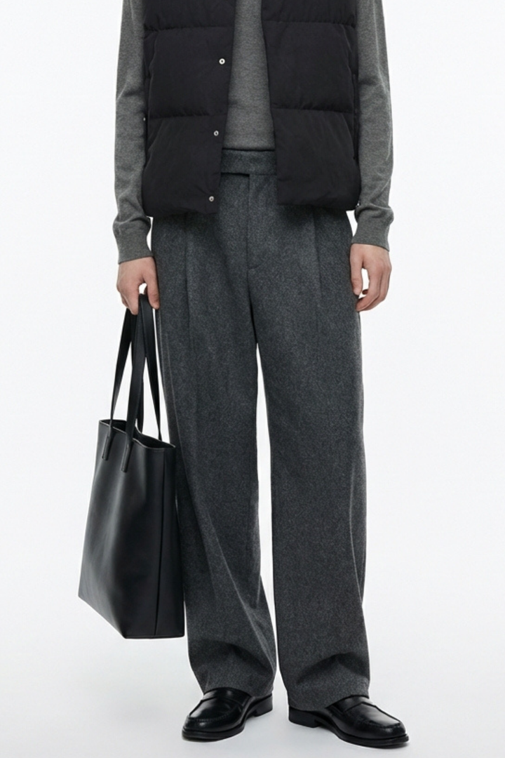 Wide Tuck Slacks na2361