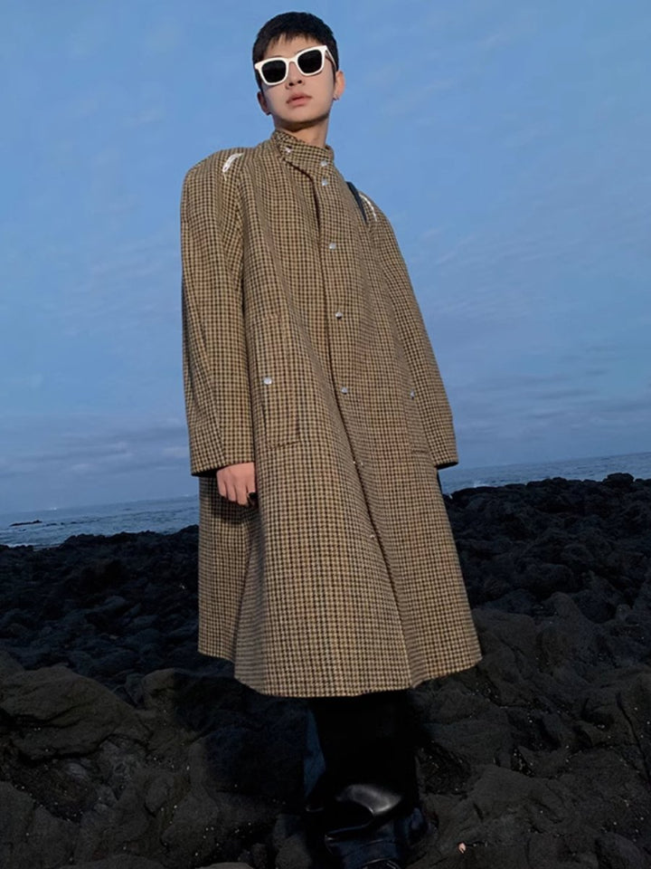 [ESC MAN STUDIO] mid-length wool coat na1616