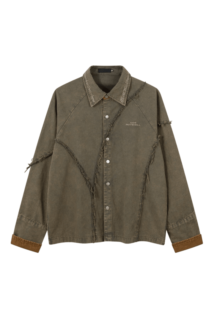 Frayed Edge Oversized Shirt na2455