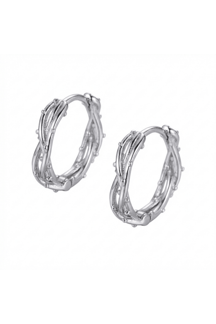 Twist-Detail Hoop Earrings  na2352