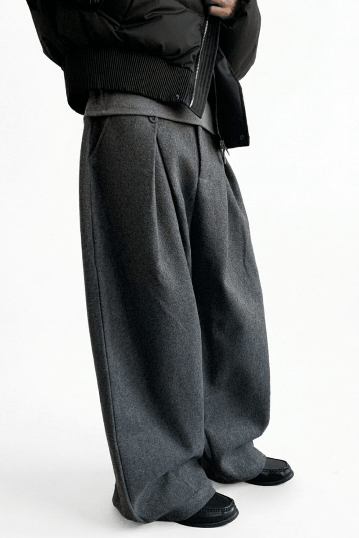 Wide Tuck Slacks na2361