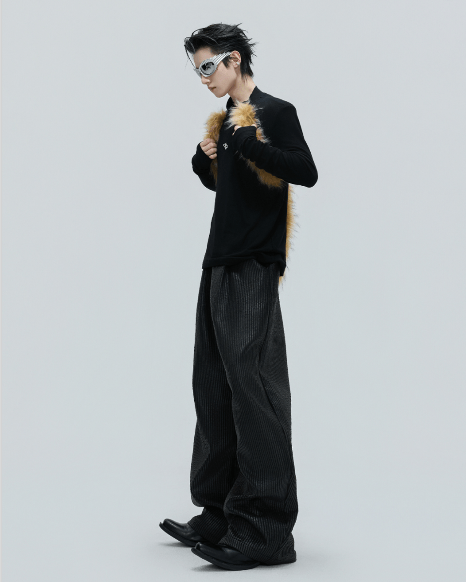 [ArguE CulturE] Golden Fang Fur Knit na2253