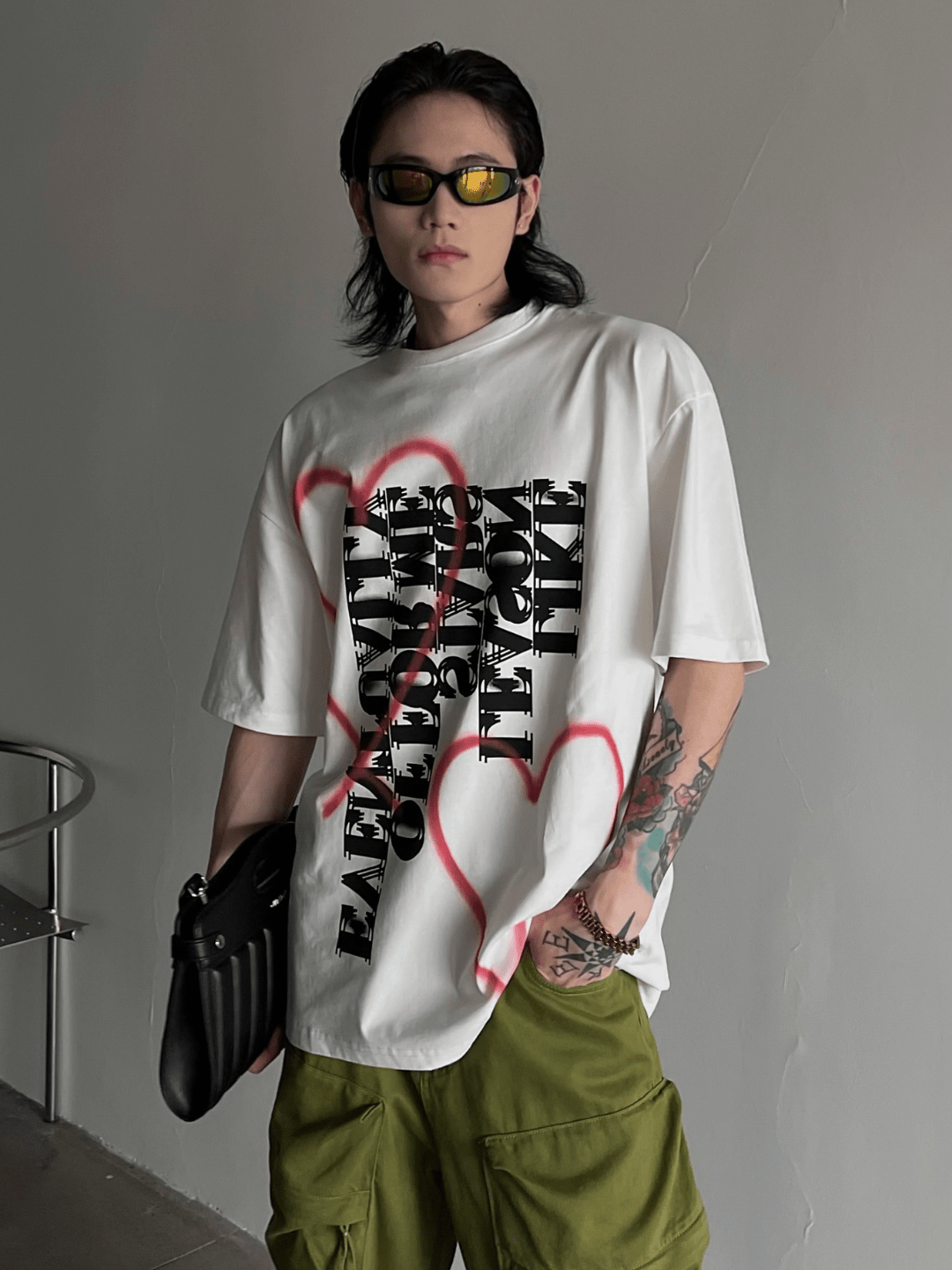 【SOULWORKER】loose creative hip-hop t-shirt na1272