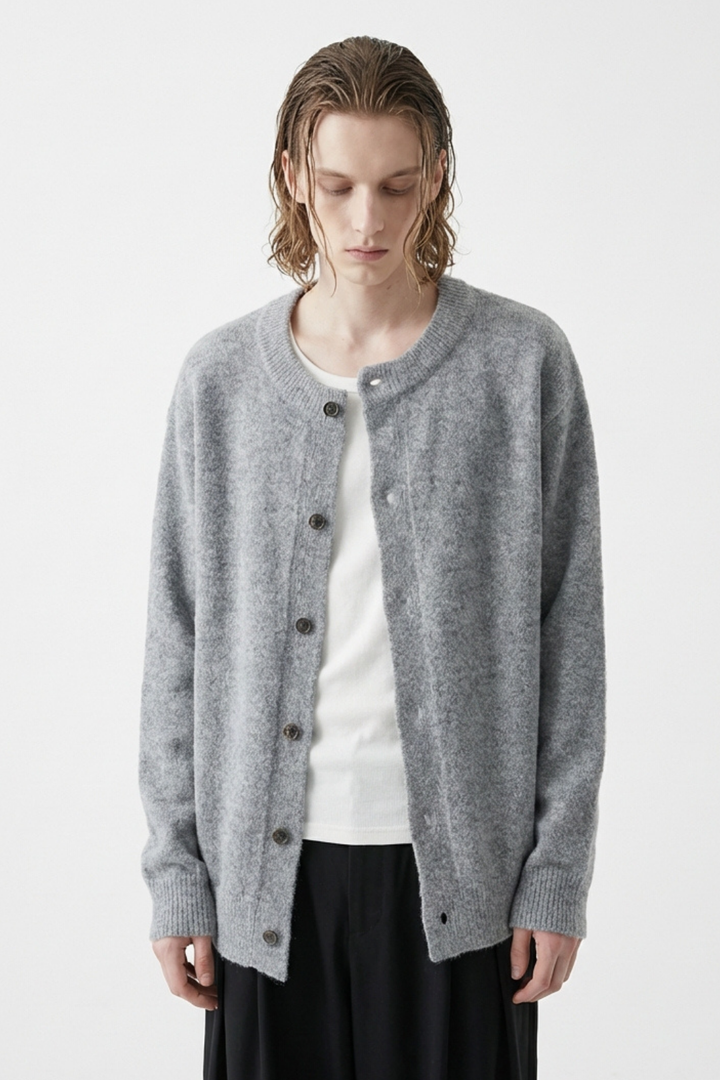 Soft Wool Button Cardigan na2362