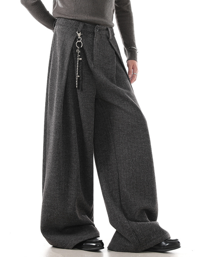 [BLANKIN] Muted Volume Wide Slacks na2284