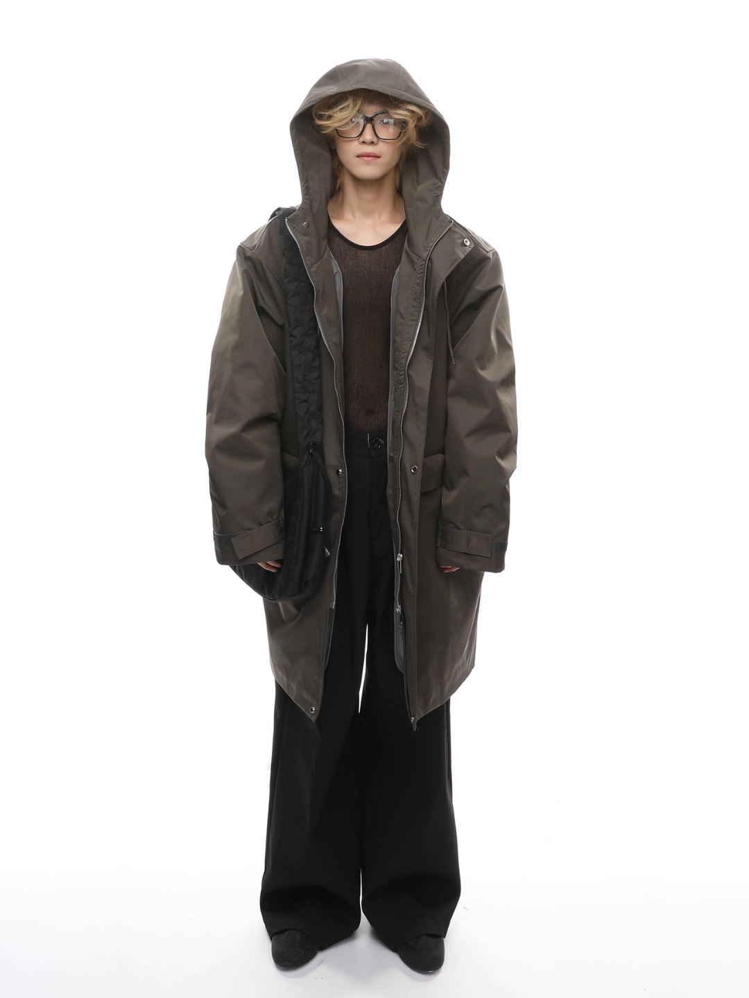 【FUTUREBOY】two-piece windbreaker removable liner jacket  na1715