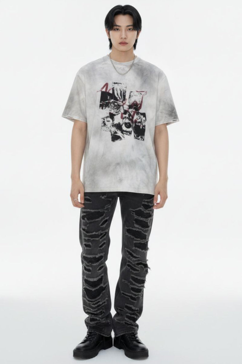 Distressed T-shirt  na2604