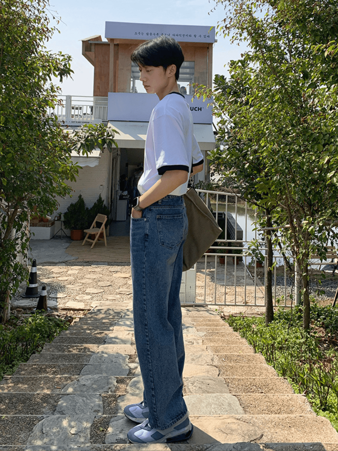 [JH HOMME] Korean version of the ins straight jeans na1114 