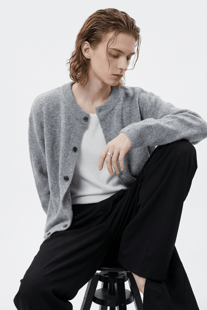 Soft Wool Button Cardigan na2362