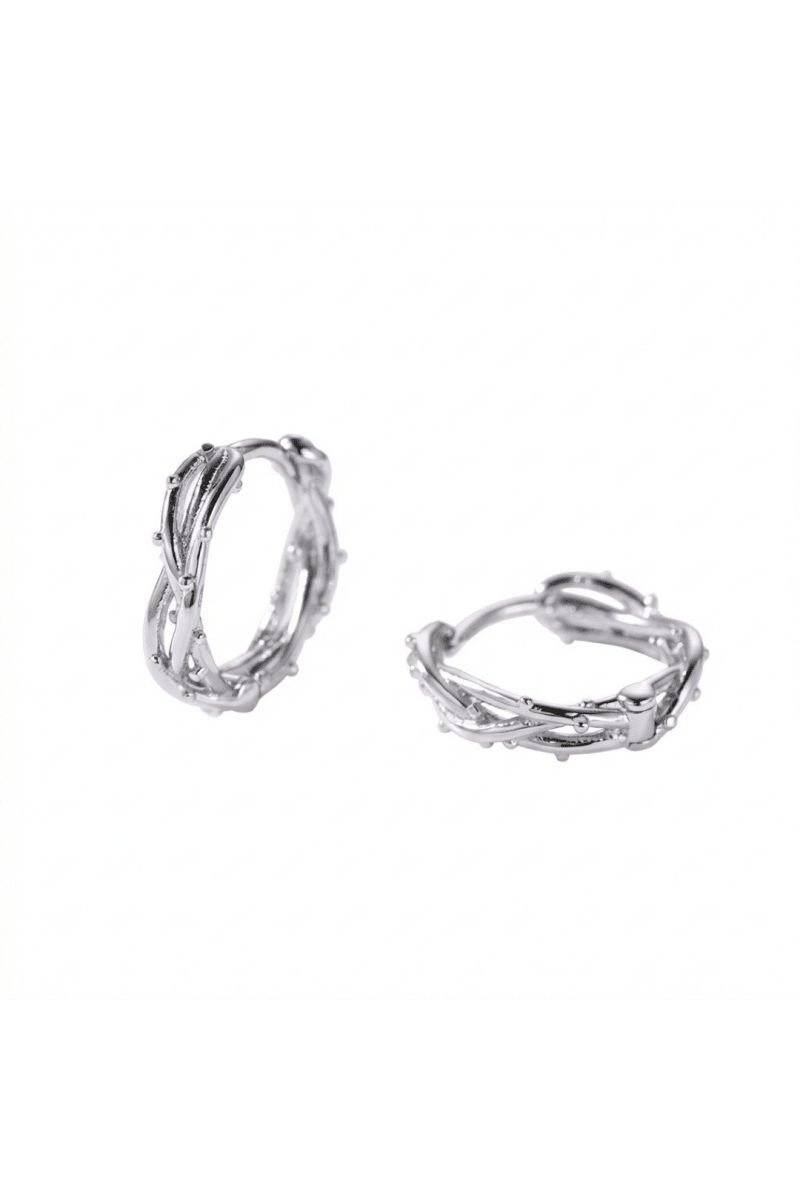 Twist-Detail Hoop Earrings  na2352