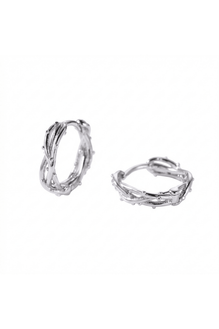 Twist-Detail Hoop Earrings  na2352