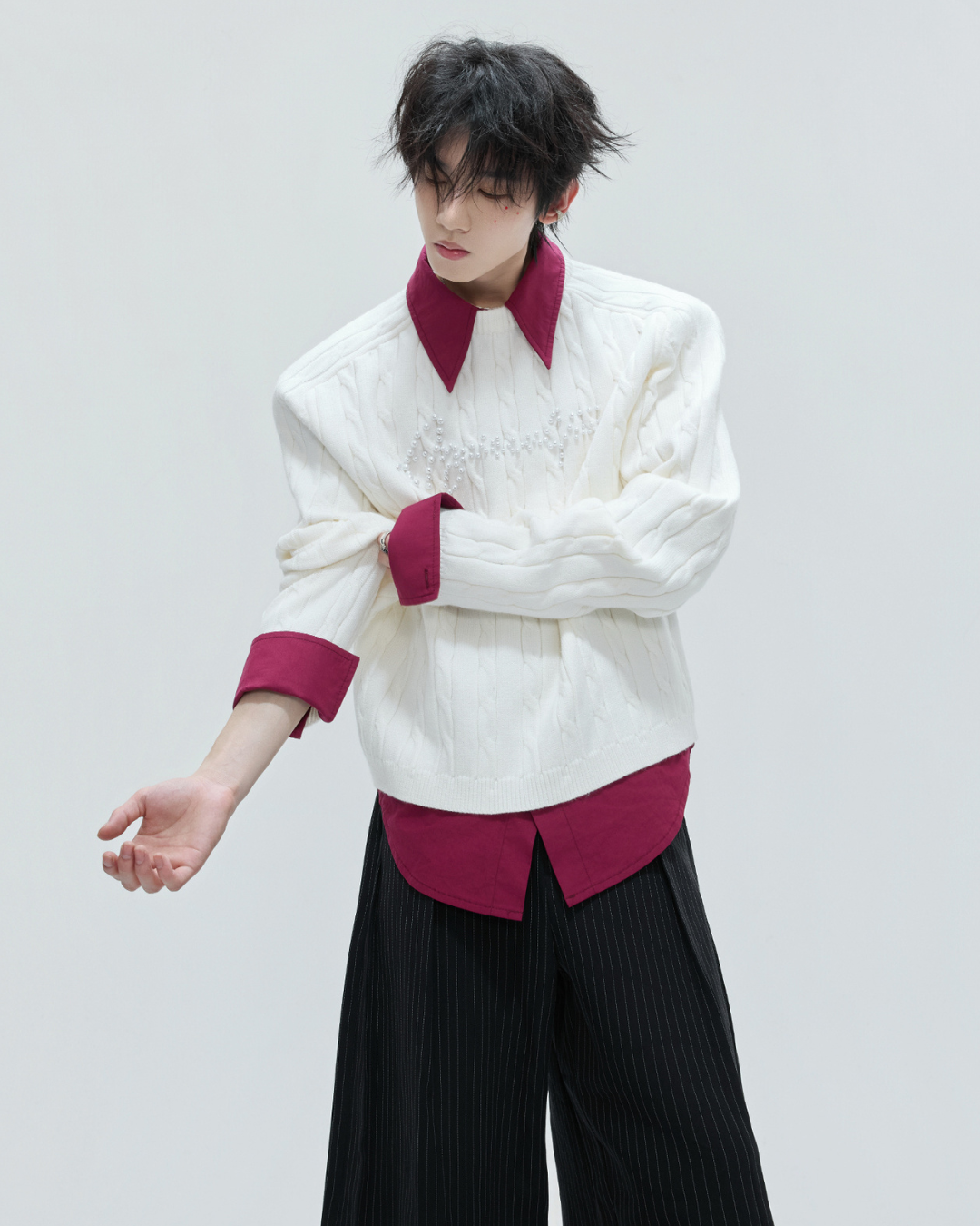 [ArguE CulturE]Pearl Logo Knit Sweater na2267