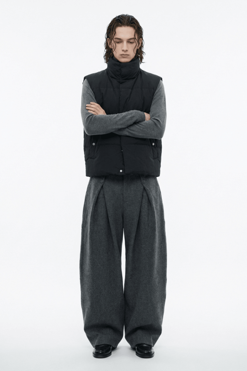 Wide Tuck Slacks na2361