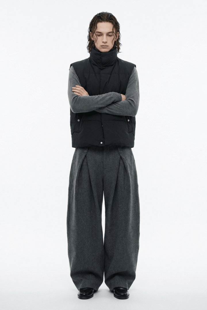 Wide Tuck Slacks na2361