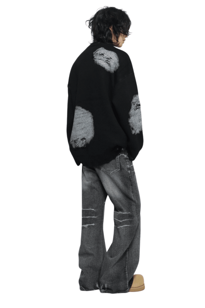 Street Abstract Knit Sweater na2463