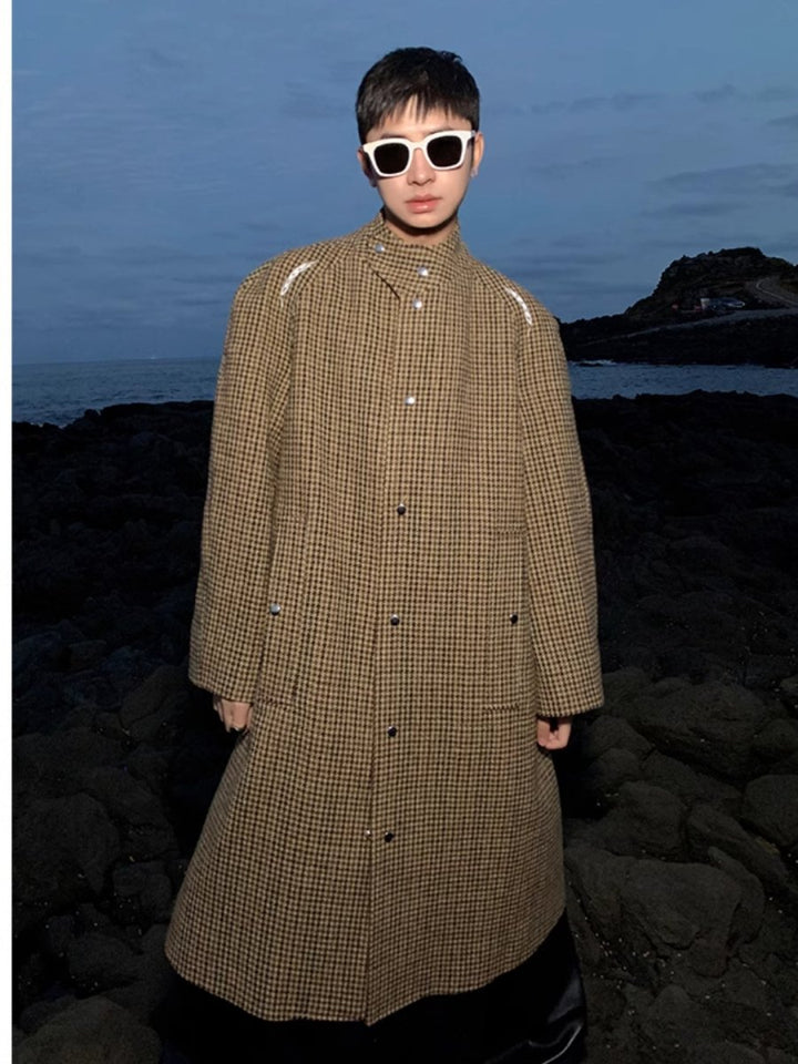 [ESC MAN STUDIO] mid-length wool coat na1616