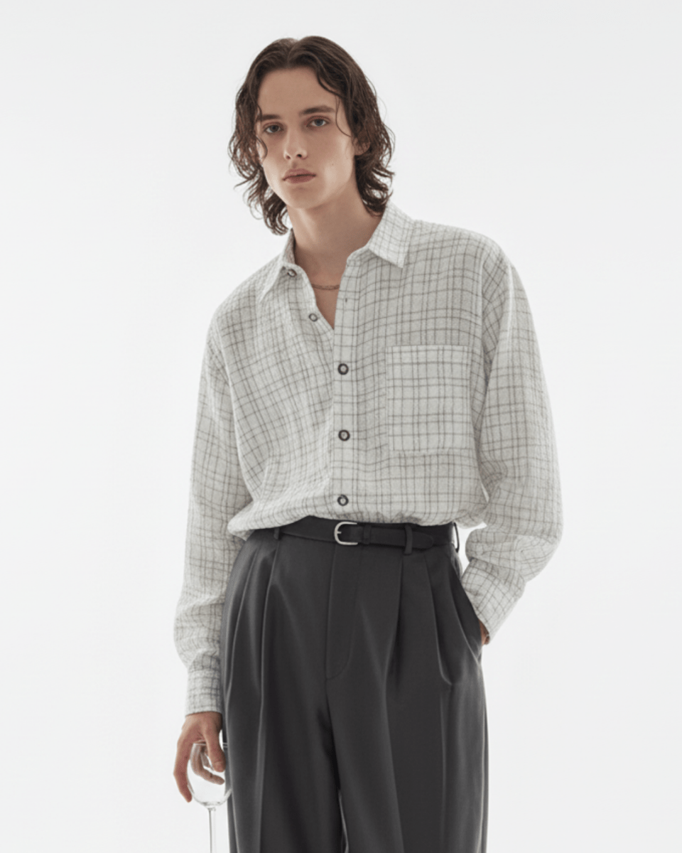 [MRCYC] Seoul Check Over Shirt na2218 