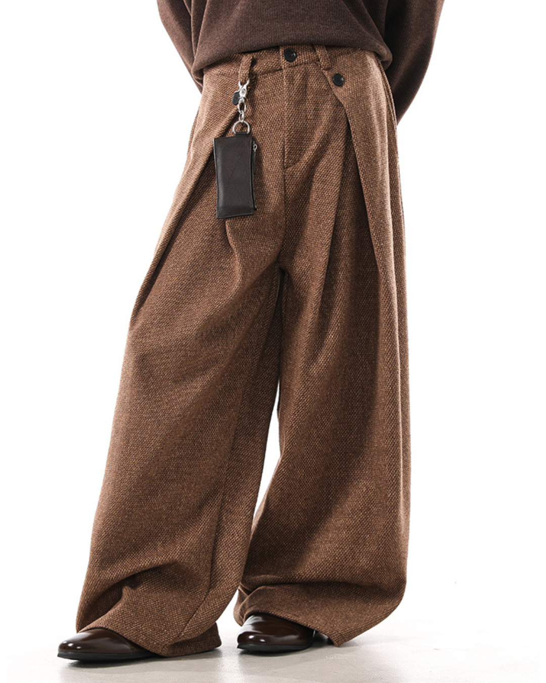 [BLANKIN] Crafted Volume Wide Slacks na2280