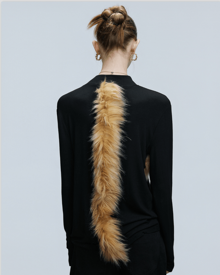 [ArguE CulturE] Golden Fang Fur Knit na2253