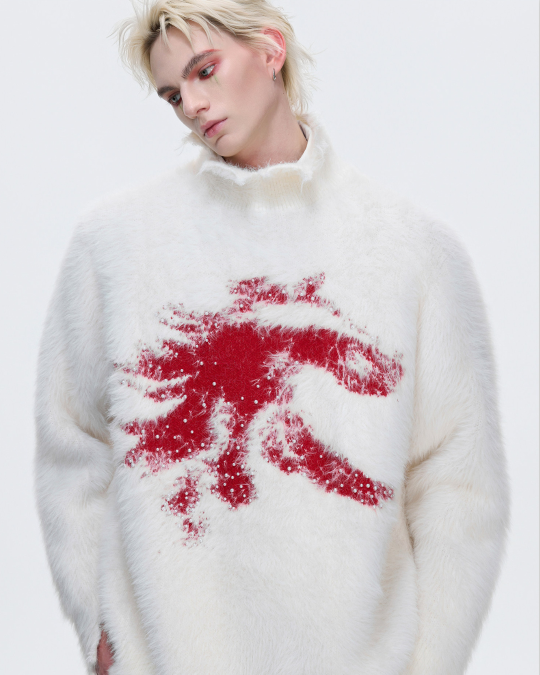 【ArguE CulturE】Crimson Howl Fur Jacket na2285
