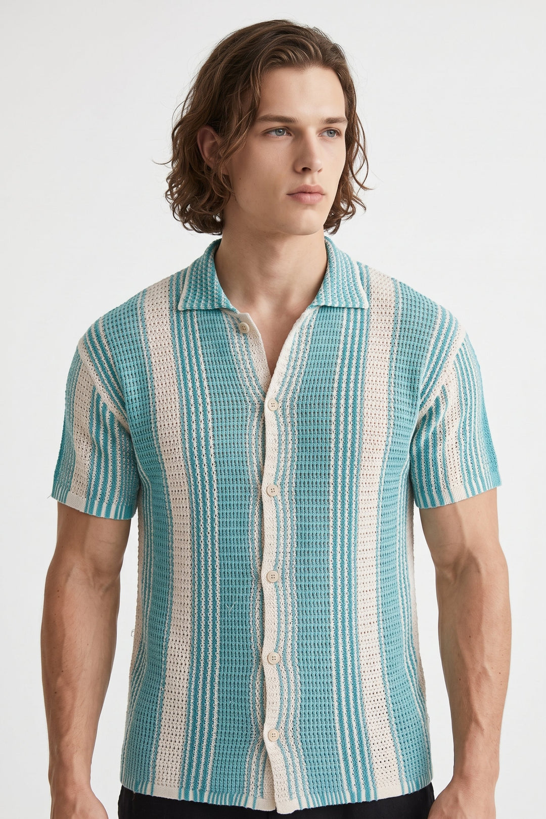 Striped Knit Shirt na2676