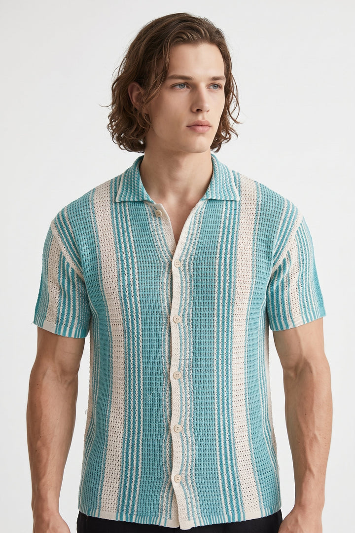 Striped Knit Shirt na2676
