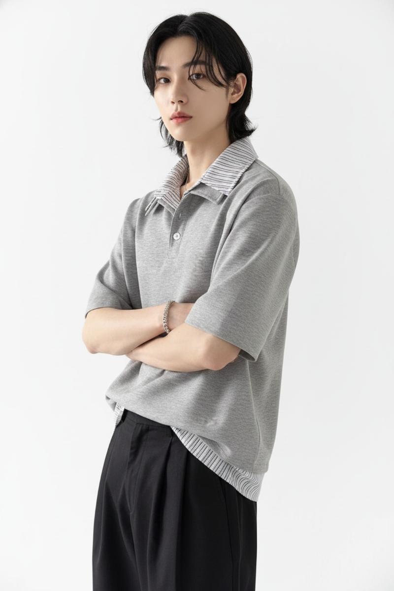 Grey Polo Shirt  na2521