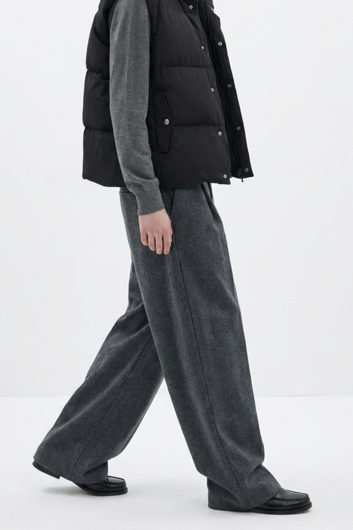 Wide Tuck Slacks na2361