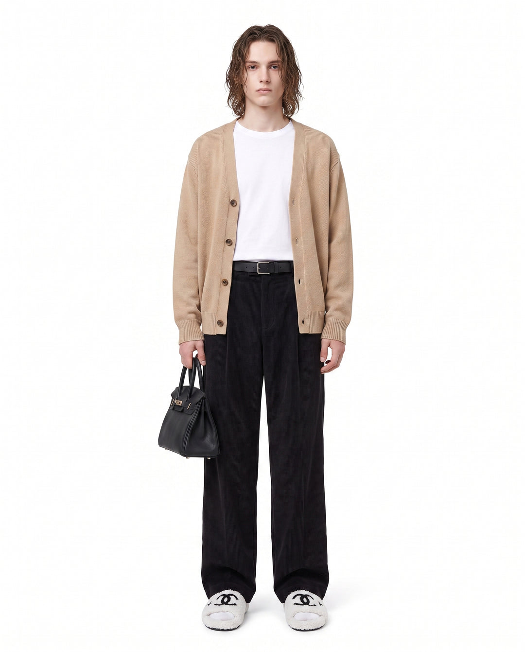 Corduroy Wide Pants na2986