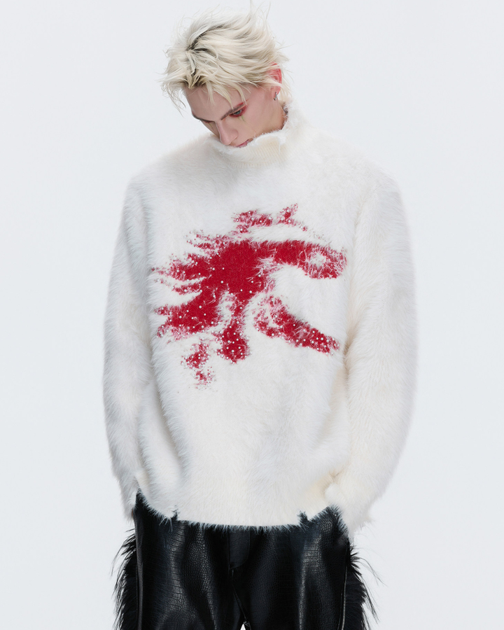 【ArguE CulturE】Crimson Howl Fur Jacket na2285