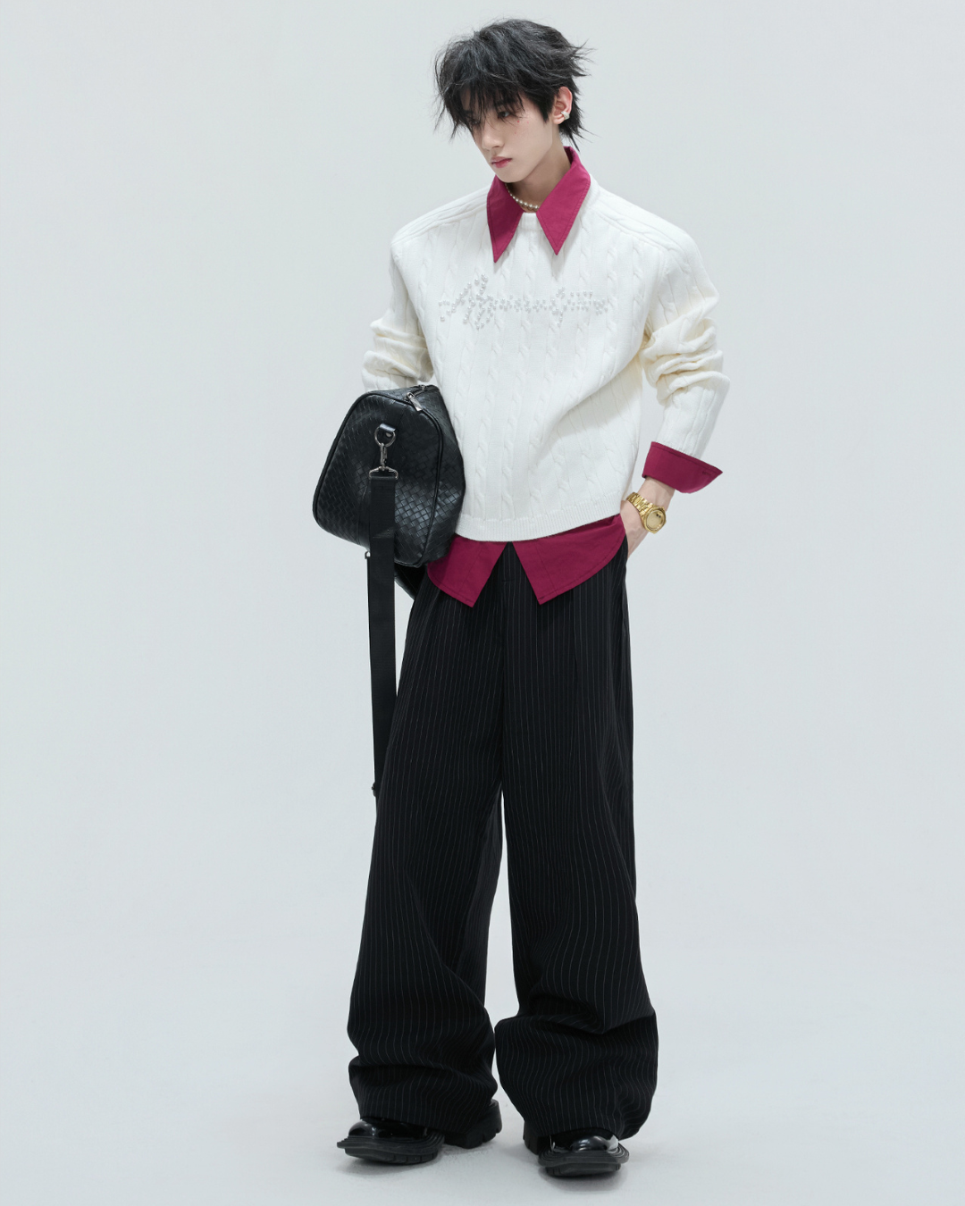 [ArguE CulturE]Pearl Logo Knit Sweater na2267