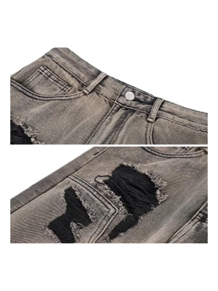 [STARTEXCEEDEND] damage denim pants na1498