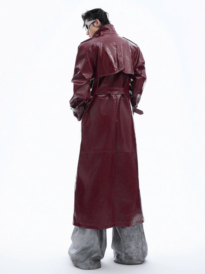 【CulturE】knee Length Trench Coat  na1528