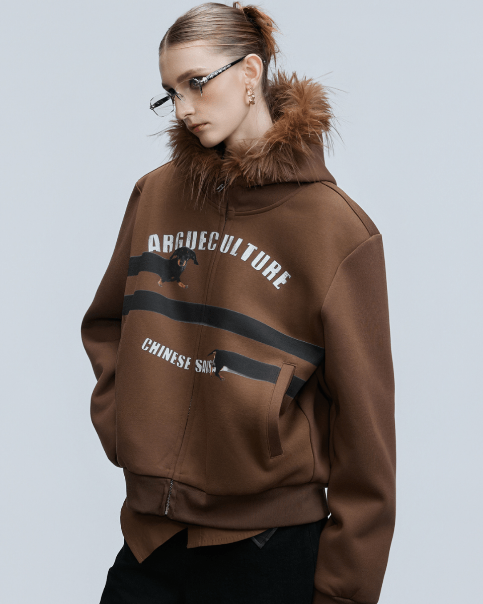 [ArguE CulturE] Seoul Faux-Fur Dog Hoodie na2251