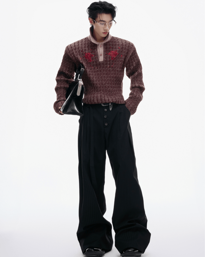 [ArguE CulturE] Garnet Bloom Knit Top na2250