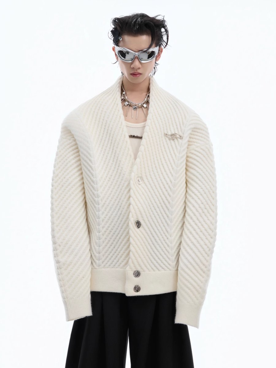 [CultureE] loose V-neck sweater na1531