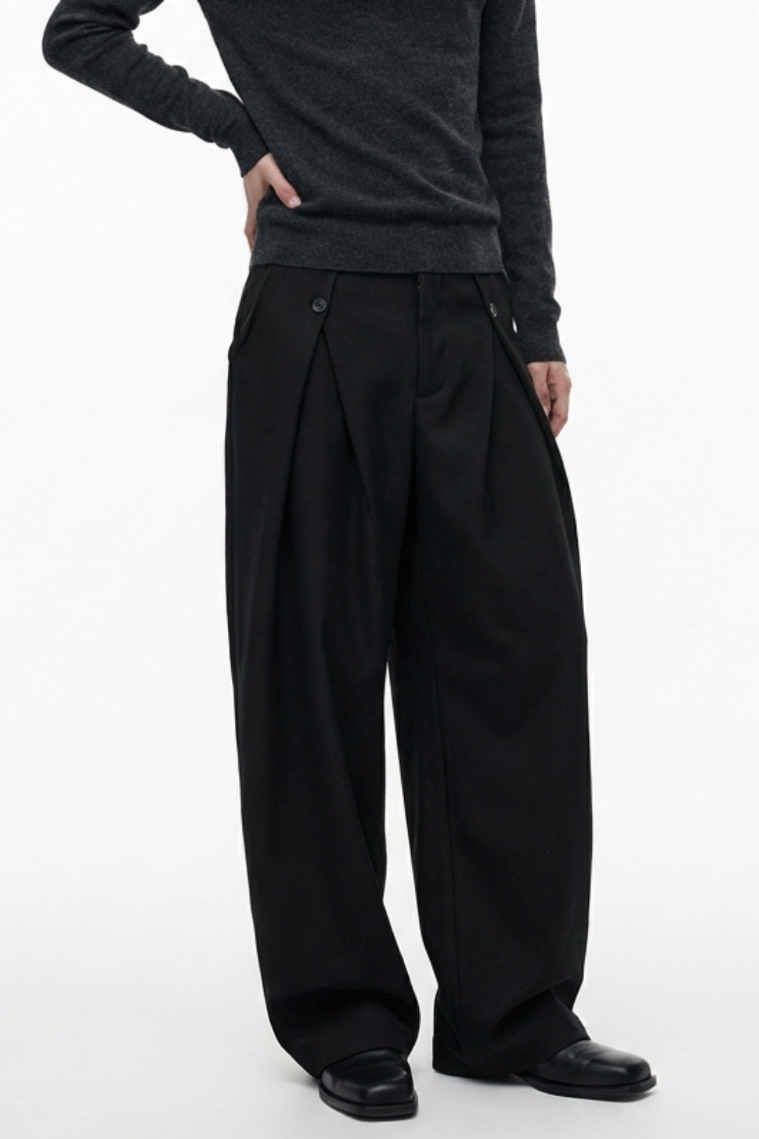 Wide Tuck Slacks na2361