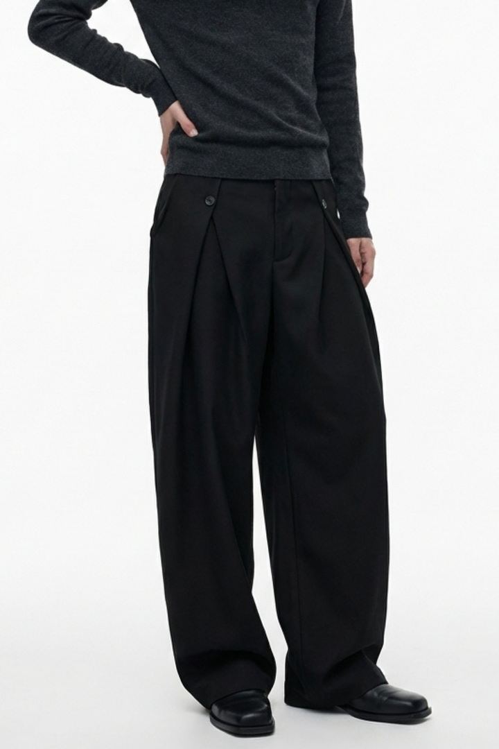 Wide Tuck Slacks na2361