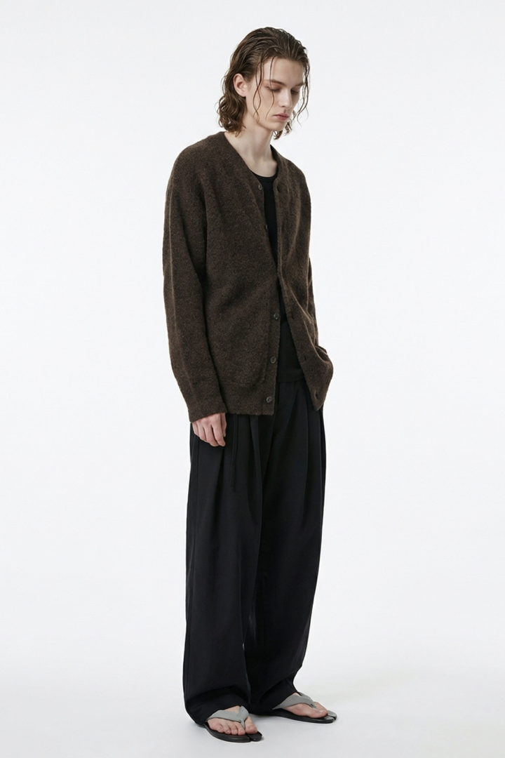 Soft Wool Button Cardigan na2362