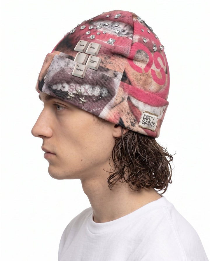Graphic Knit Beanie na2897