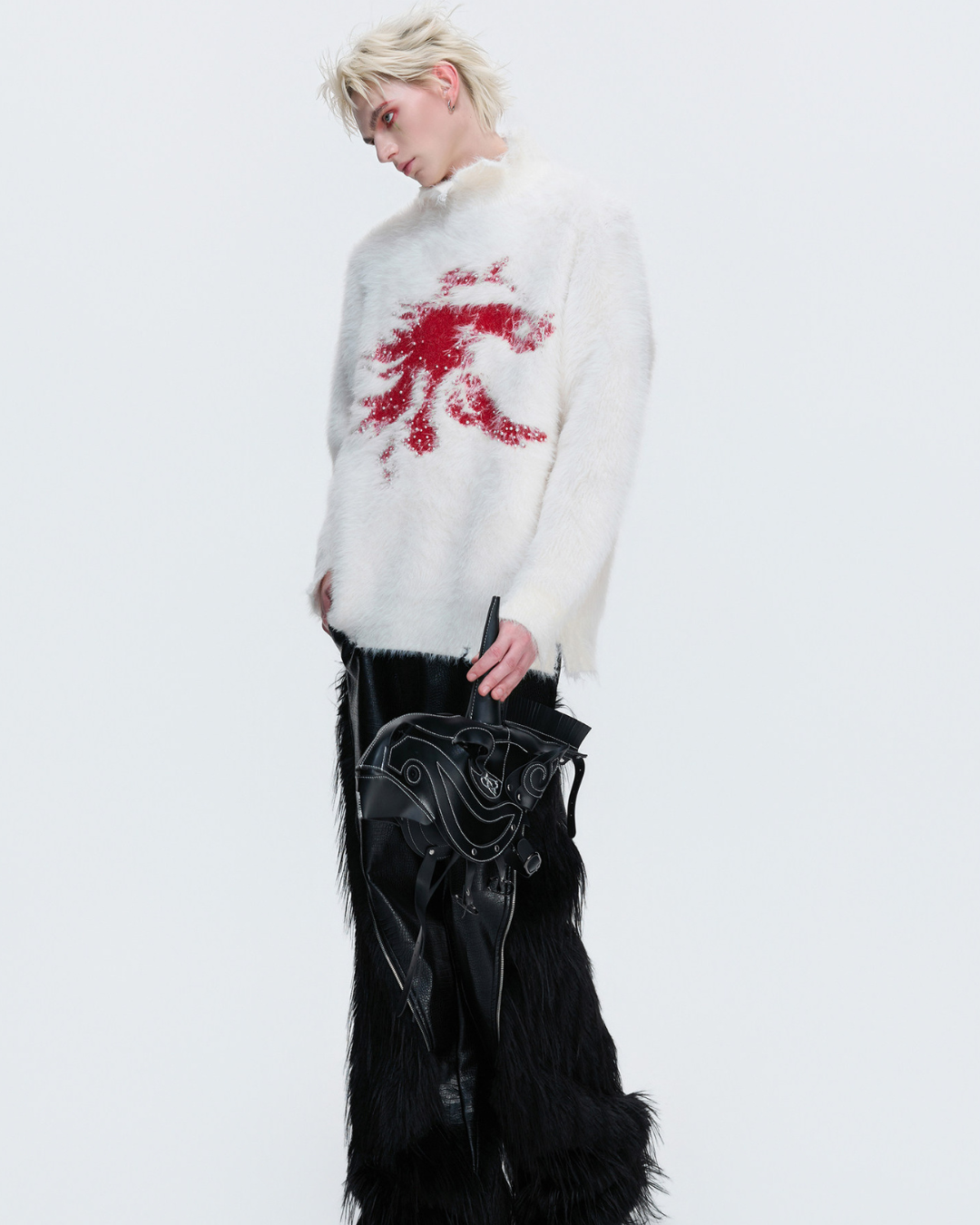 【ArguE CulturE】Crimson Howl Fur Jacket na2285