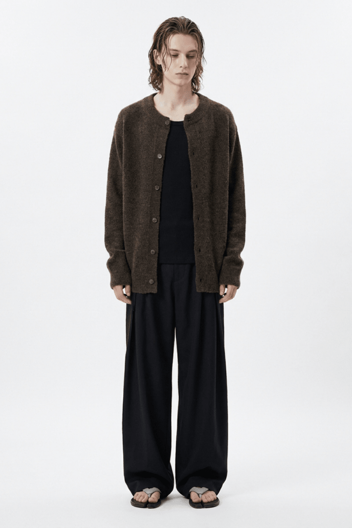 Soft Wool Button Cardigan na2362