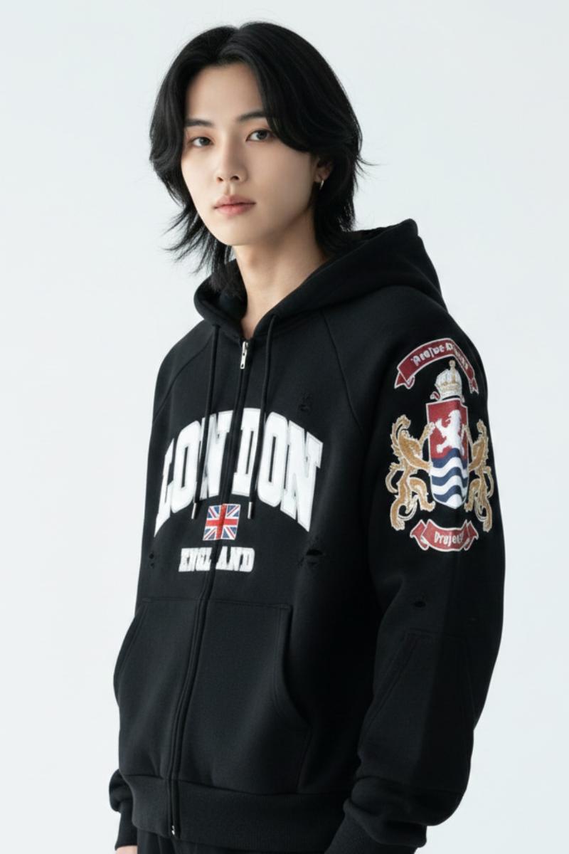 Logo Zip-up Hoodie  na2538