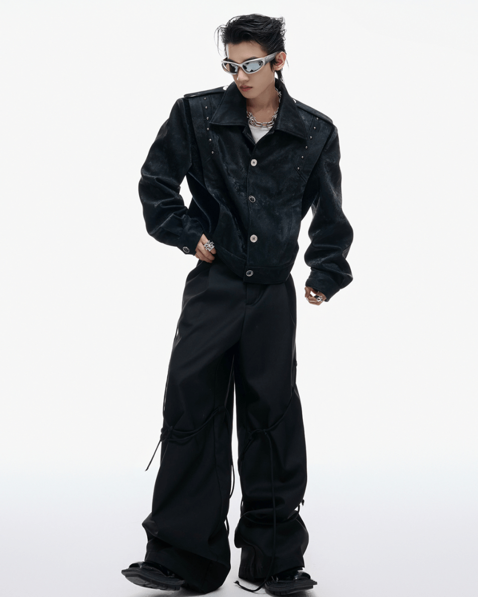 [ArguE CulturE] Noir Crest Cyber ​​Jacket na2255