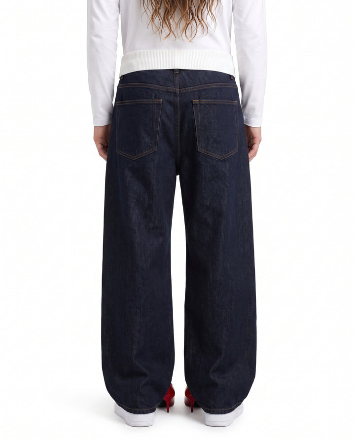 Foldover Wide Jeans na2991
