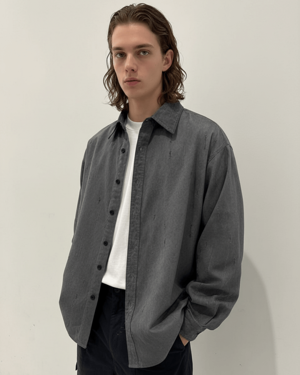 【Nanostudio】Mono Shadow Shirt na2220